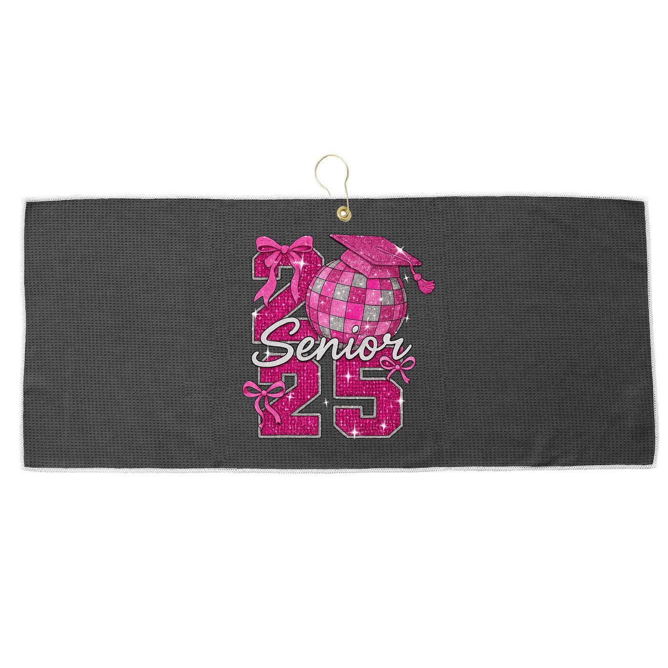 Senior 2025 Class Of 2025 Bows Back To School 2025 Large Microfiber Waffle Golf Towel