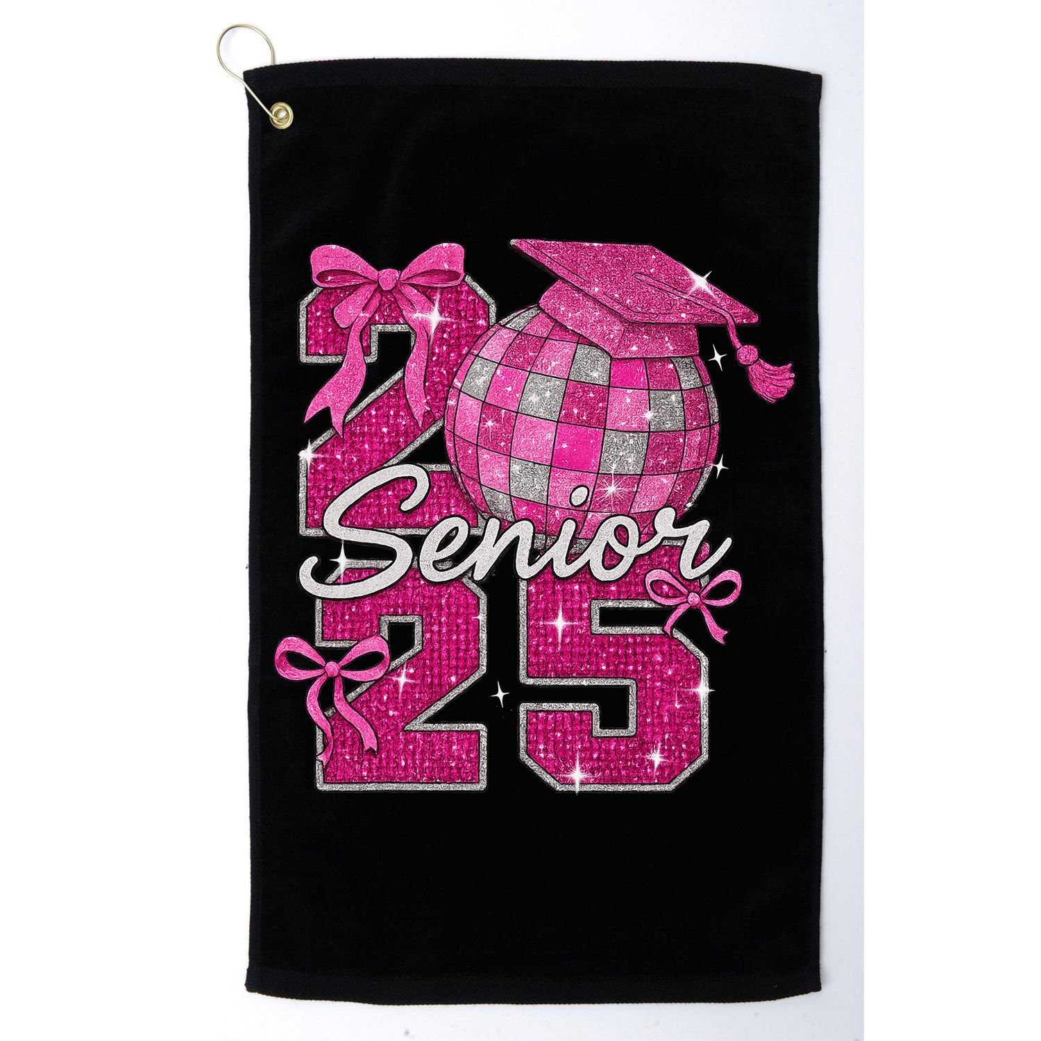 Senior 2025 Class Of 2025 Bows Back To School 2025 Golf Towel