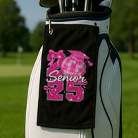 Senior 2025 Class Of 2025 Bows Back To School 2025 Golf Towel