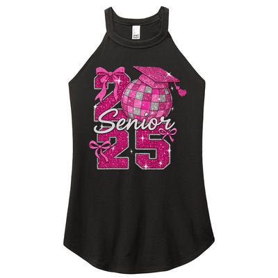 Senior 2025 Class Of 2025 Bows Back To School 2025 Women's Perfect Tri Rocker Tank
