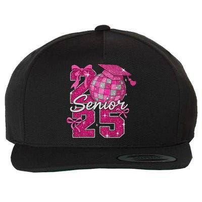 Senior 2025 Class Of 2025 Bows Back To School 2025 Wool Snapback Cap