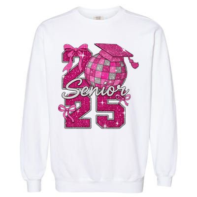Senior 2025 Class Of 2025 Bows Back To School 2025 Garment-Dyed Sweatshirt