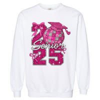 Senior 2025 Class Of 2025 Bows Back To School 2025 Garment-Dyed Sweatshirt