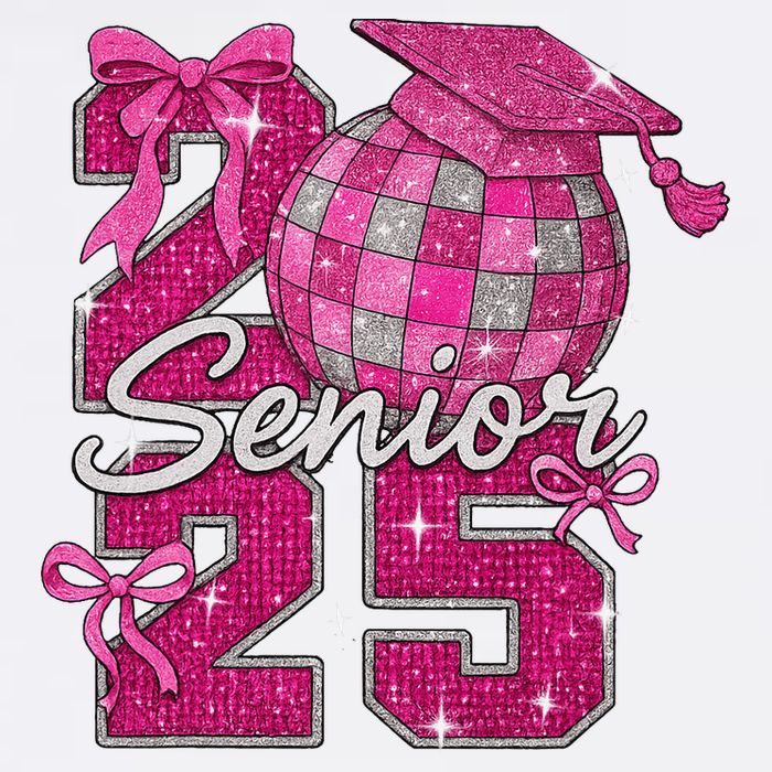 Senior 2025 Class Of 2025 Bows Back To School 2025 Garment-Dyed Sweatshirt