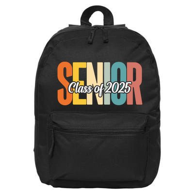 Senior 2025 Class Of 2025 First Day Of School 16 in Basic Backpack
