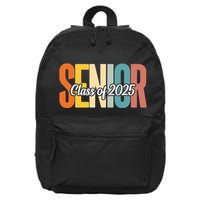 Senior 2025 Class Of 2025 First Day Of School 16 in Basic Backpack