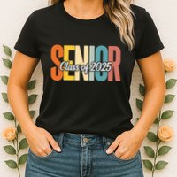Senior 2025 Class Of 2025 First Day Of School Womens T-Shirt