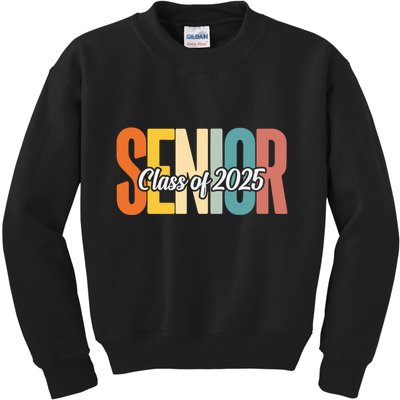 Senior 2025 Class Of 2025 First Day Of School Kids Sweatshirt