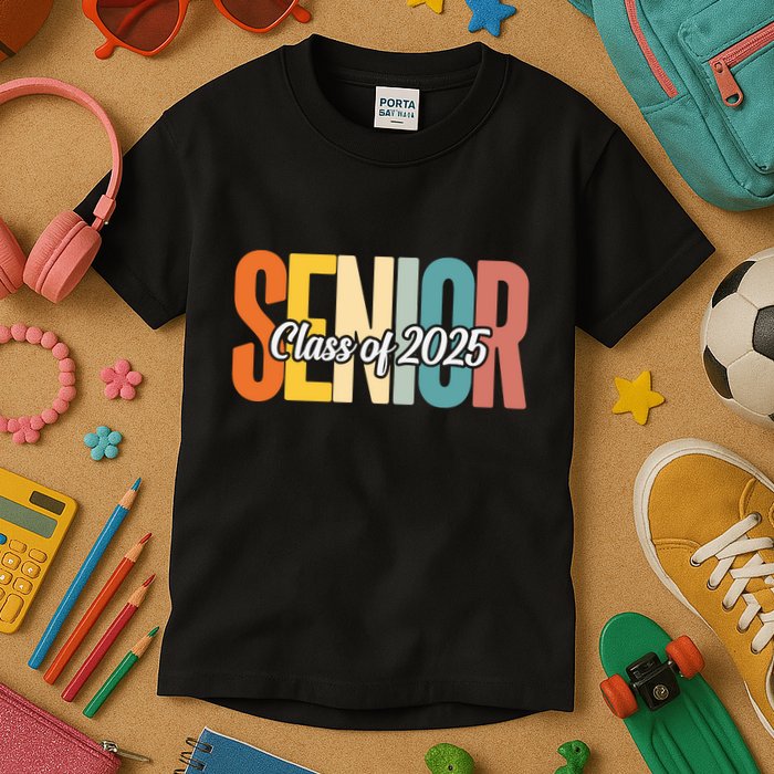 Senior 2025 Class Of 2025 First Day Of School Kids T-Shirt