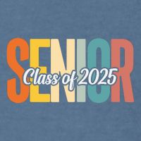Senior 2025 Class Of 2025 First Day Of School Garment-Dyed Sweatshirt