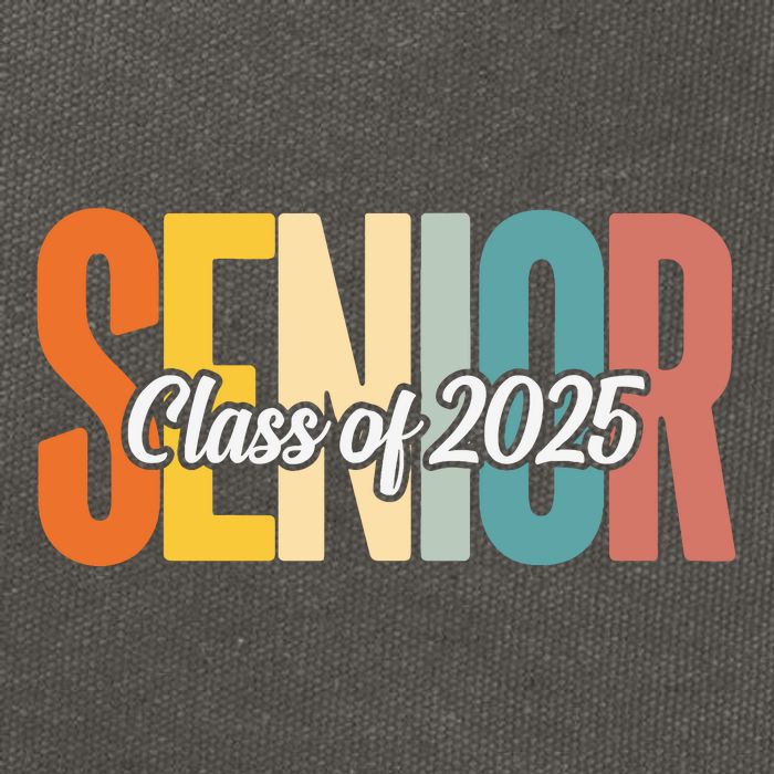 Senior 2025 Class Of 2025 First Day Of School Cotton Canvas Backpack