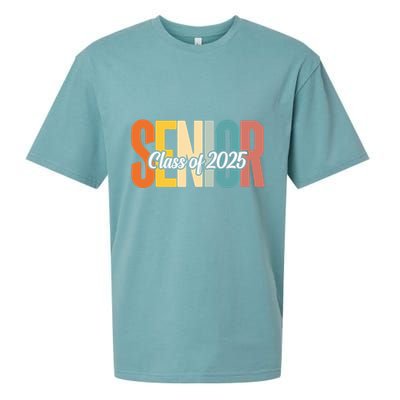 Senior 2025 Class Of 2025 First Day Of School Sueded Cloud Jersey T-Shirt