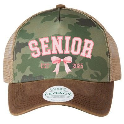Senior 2025 Coquette Class Of 2025 P.Ink Bows Retro Gift Legacy Tie Dye Trucker Hat