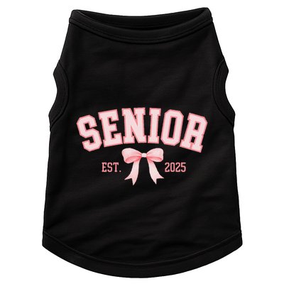 Senior 2025 Coquette Class Of 2025 P.Ink Bows Retro Gift Doggie Tank