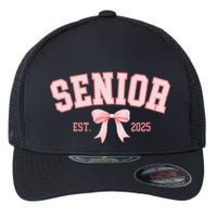Senior 2025 Coquette Class Of 2025 P.Ink Bows Retro Gift Flexfit Unipanel Trucker Cap