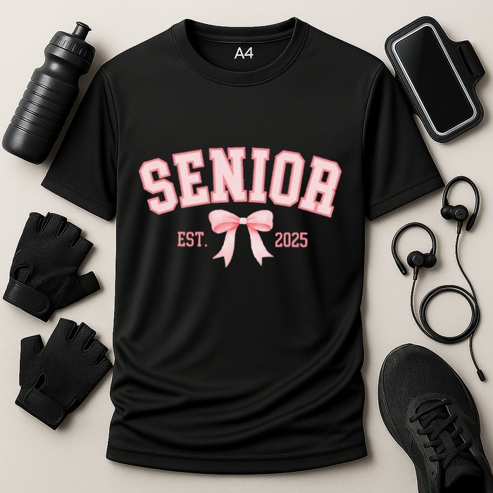 Senior 2025 Coquette Class Of 2025 P.Ink Bows Retro Gift Cooling Performance Crew T-Shirt