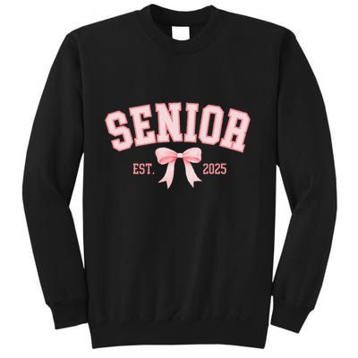 Senior 2025 Coquette Class Of 2025 P.Ink Bows Retro Gift Sweatshirt
