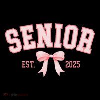 Senior 2025 Coquette Class Of 2025 P.Ink Bows Retro Gift Tall T-Shirt