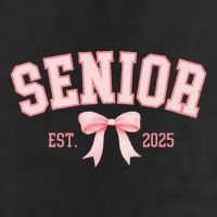 Senior 2025 Coquette Class Of 2025 P.Ink Bows Retro Gift Adult Drive Performance Visor