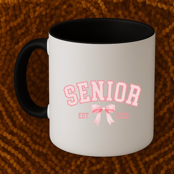 Senior 2025 Coquette Class Of 2025 P.Ink Bows Retro Gift Mug