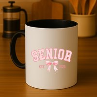 Senior 2025 Coquette Class Of 2025 P.Ink Bows Retro Gift Mug