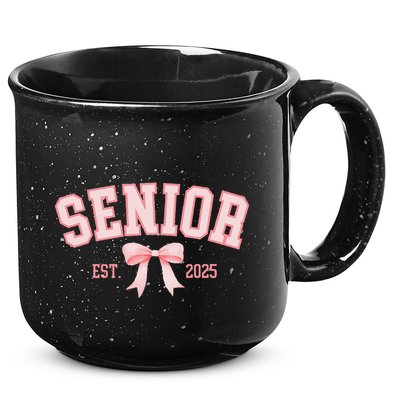 Senior 2025 Coquette Class Of 2025 P.Ink Bows Retro Gift 15oz Campfire Ceramic Mug