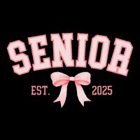 Senior 2025 Coquette Class Of 2025 P.Ink Bows Retro Gift Flatbill Hat