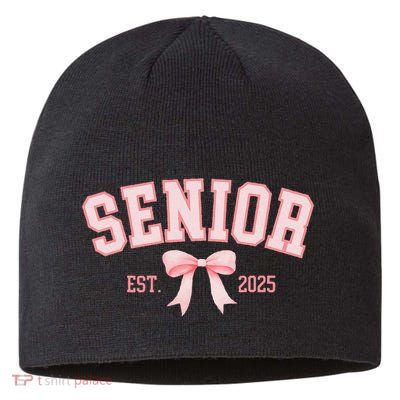 Senior 2025 Coquette Class Of 2025 P.Ink Bows Retro Gift Sustainable Beanie