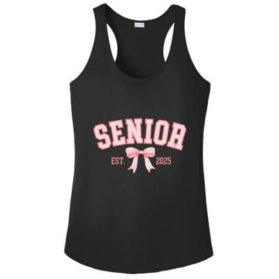 Senior 2025 Coquette Class Of 2025 P.Ink Bows Retro Gift Ladies PosiCharge Competitor Racerback Tank