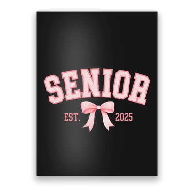 Senior 2025 Coquette Class Of 2025 P.Ink Bows Retro Gift Poster