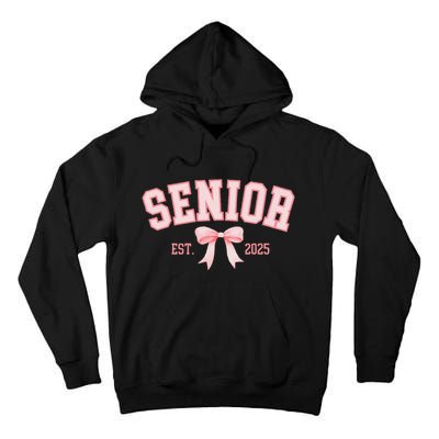 Senior 2025 Coquette Class Of 2025 P.Ink Bows Retro Gift Tall Hoodie