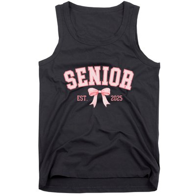 Senior 2025 Coquette Class Of 2025 P.Ink Bows Retro Gift Tank Top