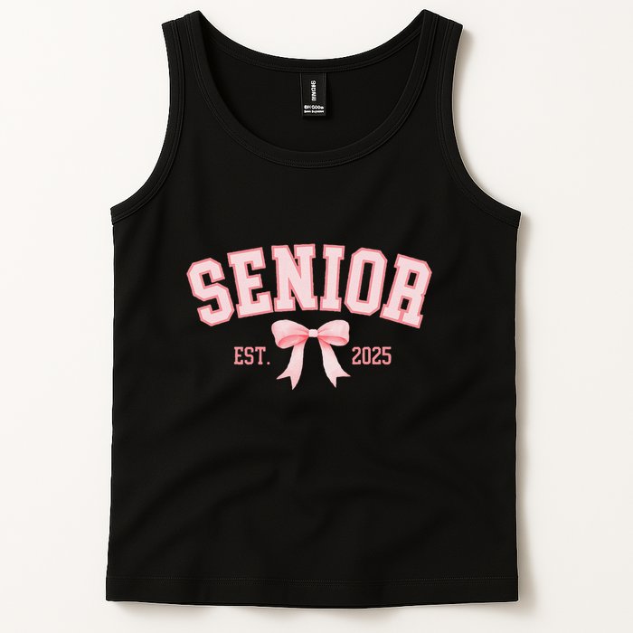 Senior 2025 Coquette Class Of 2025 P.Ink Bows Retro Gift Tank Top