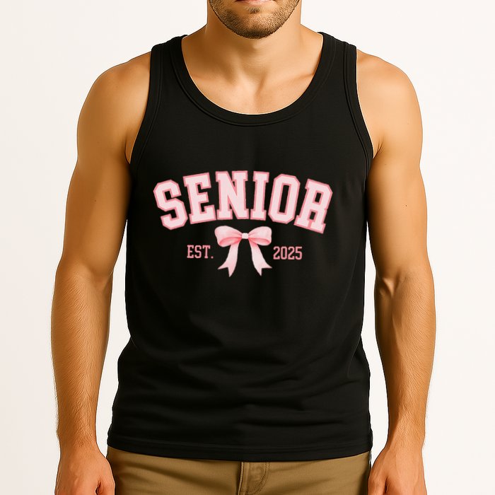 Senior 2025 Coquette Class Of 2025 P.Ink Bows Retro Gift Tank Top