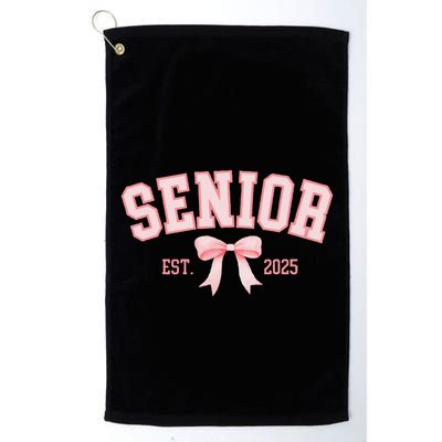 Senior 2025 Coquette Class Of 2025 P.Ink Bows Retro Gift Golf Towel