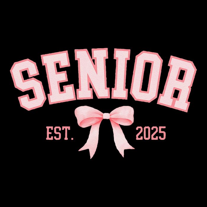 Senior 2025 Coquette Class Of 2025 P.Ink Bows Retro Gift Toddler T-Shirt