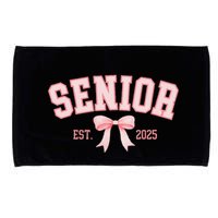 Senior 2025 Coquette Class Of 2025 P.Ink Bows Retro Gift Microfiber Hand Towel