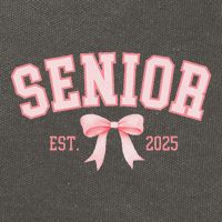 Senior 2025 Coquette Class Of 2025 P.Ink Bows Retro Gift Cotton Canvas Backpack