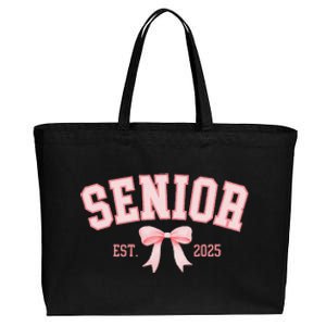 Senior 2025 Coquette Class Of 2025 P.Ink Bows Retro Gift Cotton Canvas Jumbo Tote