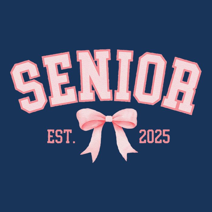 Senior 2025 Coquette Class Of 2025 P.Ink Bows Retro Gift Infant Baby Jersey Bodysuit