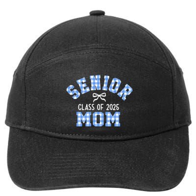 Senior 2025 Class Of 2025 Senior Mom Bow Back To School 7-Panel Snapback Hat