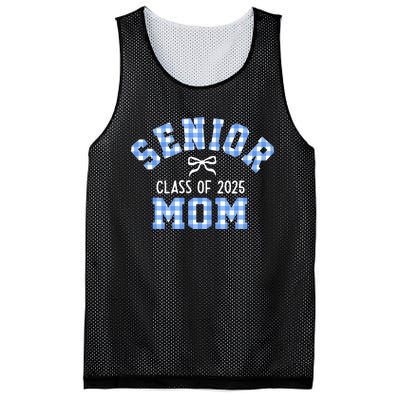 Senior 2025 Class Of 2025 Senior Mom Bow Back To School Mesh Reversible Basketball Jersey Tank