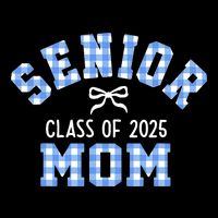 Senior 2025 Class Of 2025 Senior Mom Bow Back To School Women's Crop Top Tee