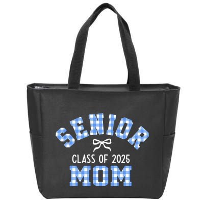 Senior 2025 Class Of 2025 Senior Mom Bow Back To School Zip Tote Bag