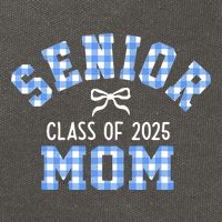 Senior 2025 Class Of 2025 Senior Mom Bow Back To School Cotton Canvas Backpack