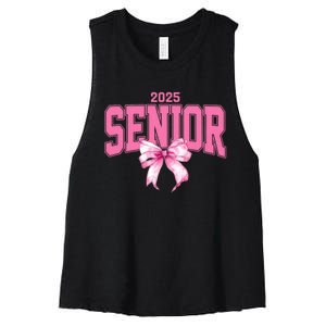 Senior 2025 Class Of 2025 Seniors Graduation 2025 Women's Racerback Cropped Tank