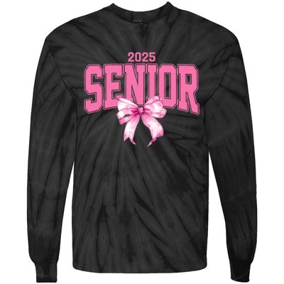 Senior 2025 Class Of 2025 Seniors Graduation 2025 Tie-Dye Long Sleeve Shirt