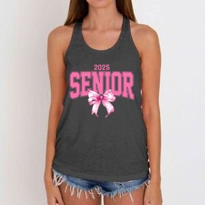 Senior 2025 Class Of 2025 Seniors Graduation 2025 Women's Knotted Racerback Tank