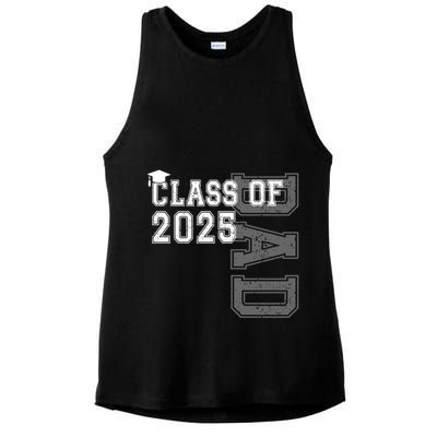 Senior 2025 Class Grad Proud Dad Class Of 2025 Meaningful Gift Ladies PosiCharge Tri-Blend Wicking Tank