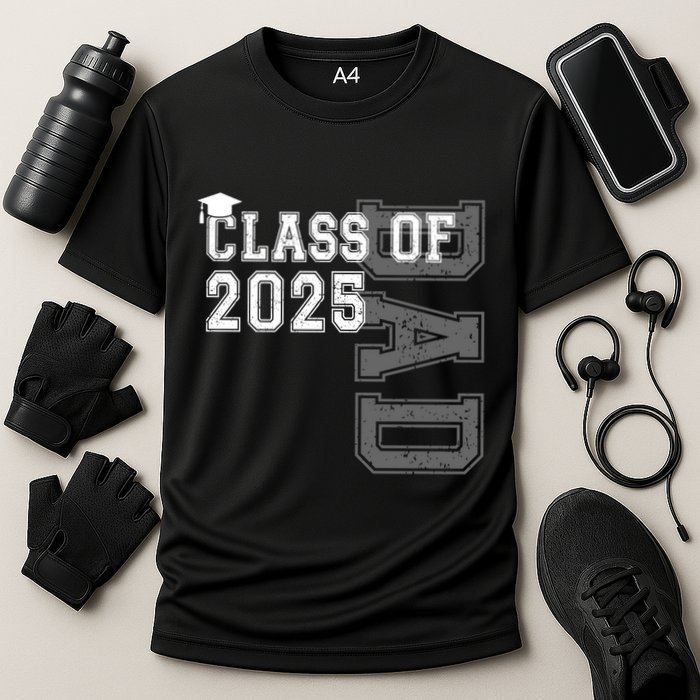 Senior 2025 Class Grad Proud Dad Class Of 2025 Meaningful Gift Cooling Performance Crew T-Shirt